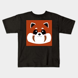 Simple Cute Red Panda Kids T-Shirt